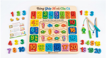 đồ chơi cho bé 2 tuổi câu cá bằng nam châm