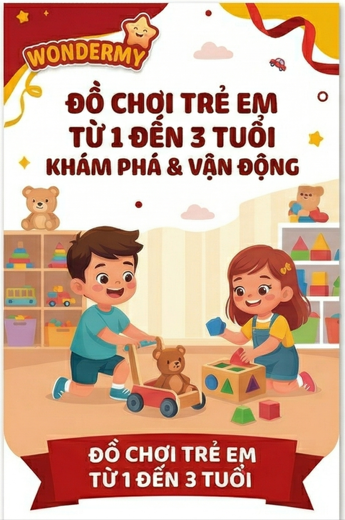 Đồ chơi cho bé từ 1 đến 3 tuổi