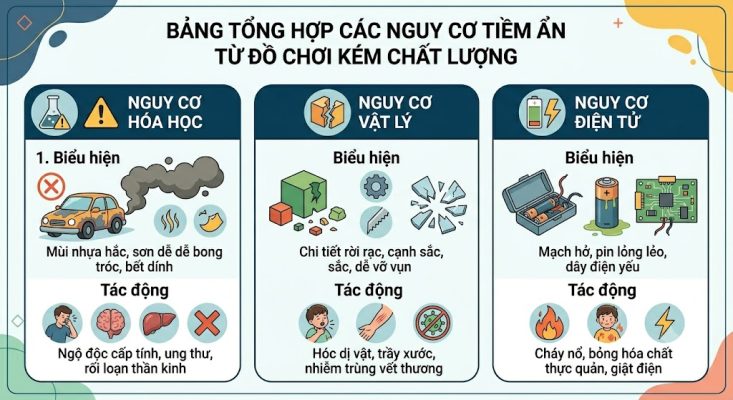 Bảng tổng hợp các nguy cơ tiềm ẩn