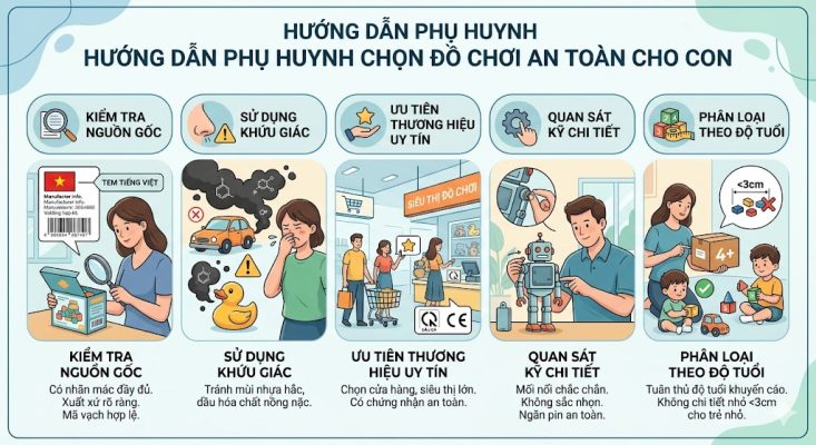 Lời khuyên để tránh xa đồ chơi kém chất lượng