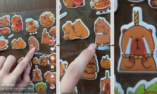đồ chơi trẻ em hình dán